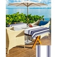 thumbnail image 4 of Outdoor Tablecloth with Umbrella Hole and Zipper Blue Stripes Rectangle Outdoor Tablecloths 60x102 Waterproof Outside Table Cloths Simple Style Patio Table Cover for Outdoor Tables Picnic Garden, 4 of 6