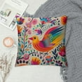 Fenyluxe Mexican Colorful Throw Pillow Covers Bird Floral Pillow Cases