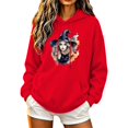 thumbnail image 2 of Ynynloco Halloween Sweatshirt Pullover Top for Women Graphic Long Sleeve Casual Hoodie Fall Daily Wear, 2 of 5
