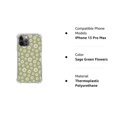 thumbnail image 6 of Sage Green Flowers Case for iPhone 11 Pro Max,Aesthetic Art Design TPU Shock-proof Cover Case, 6 of 6