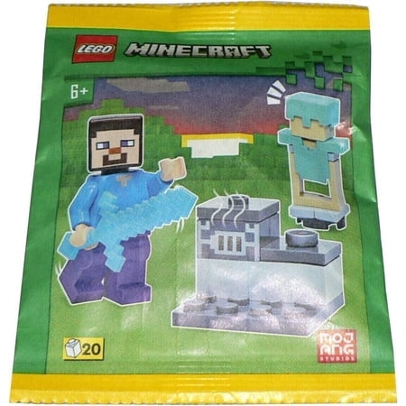 LEGO Minecraft Kids Minifigure with Furnace and Diamond Armor 2