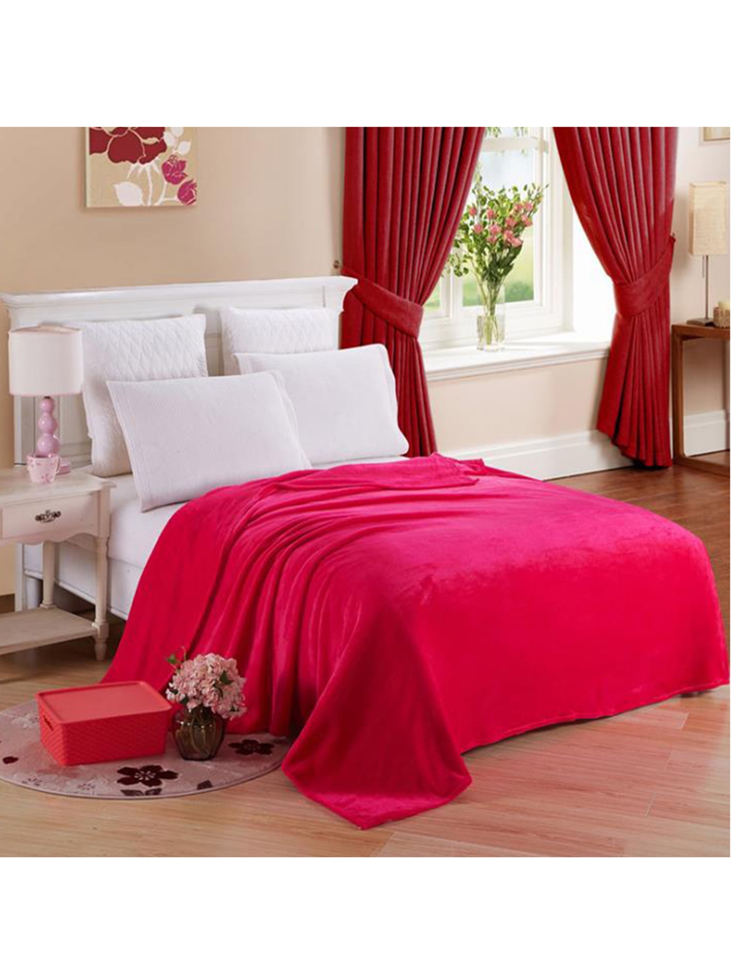 Super Warm Soft Faux Fur Mink Fleece Double King Single Throw Large