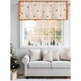 thumbnail image 5 of Fall Maple Leaf Valances for Windows Thanksgiving Plant Autumn Linen Farmhouse Rod Pocket Curtains Valance Short Window Treatment Drapes for Living Room, Bedroom Bathroom 42"&nbsp;W x 12" L, 5 of 5
