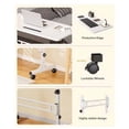 thumbnail image 4 of Bingirl Bureau d'Ordinateur Blanc à Hauteur Réglable avec Roulettes - Bureau Debout Mobile pour Chambre, Bureau Ou Sofa, 4 of 6