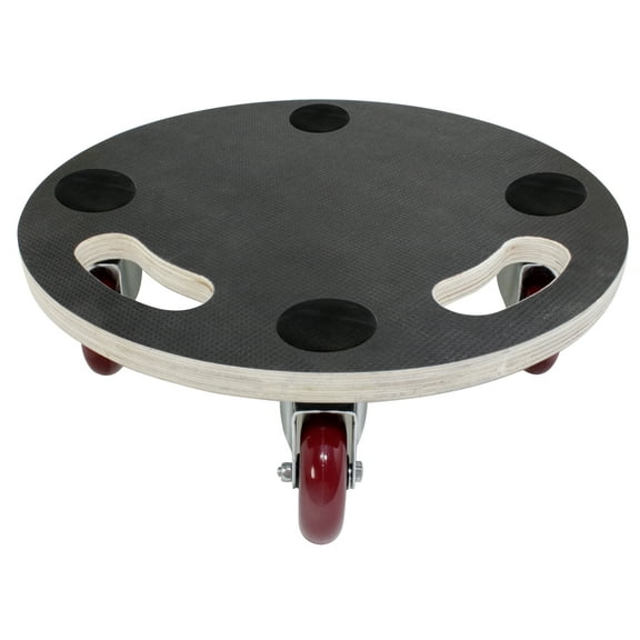 Move-It 3363E Premier 15-Inch Round Wood Platform Dolly, 530-lb Load Rating