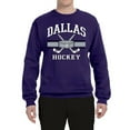 thumbnail image 2 of Wild Bobby City of Dallas Hockey Fantasy Fan Sports Unisex Crewneck Sweatshirt, Purple, Small, 2 of 5