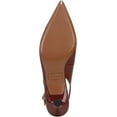 thumbnail image 5 of Franco Sarto Women's Marlow Slingback Kitten Heel Pump Berry Red Leather 8M, 5 of 5