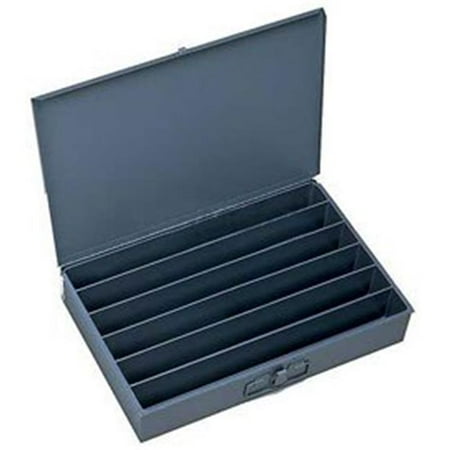 

Steel Scoop Compartment Box Gray - 6 Horizontal Compartments - Pack of 4