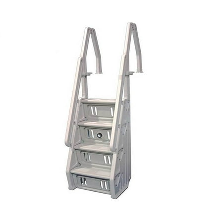 Vinyl Works IN Deluxe 32 Inch Adjustable In Step Above Ground Pool Ladder,