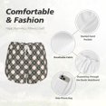 thumbnail image 6 of Lsque Daisy Plaid Black Printed Women's Running Shorts with Liner Pockets,Elastic Quick Dry Workout Athletic Gym Yoga Shorts,Womens High Waist Shorts-Small, 6 of 9