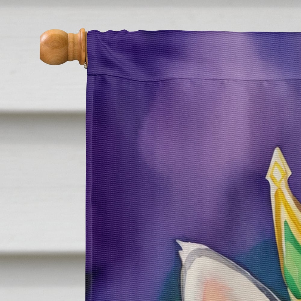Alaskan Klee Kai King of Mardi Gras House Flag 28 in x 40 in