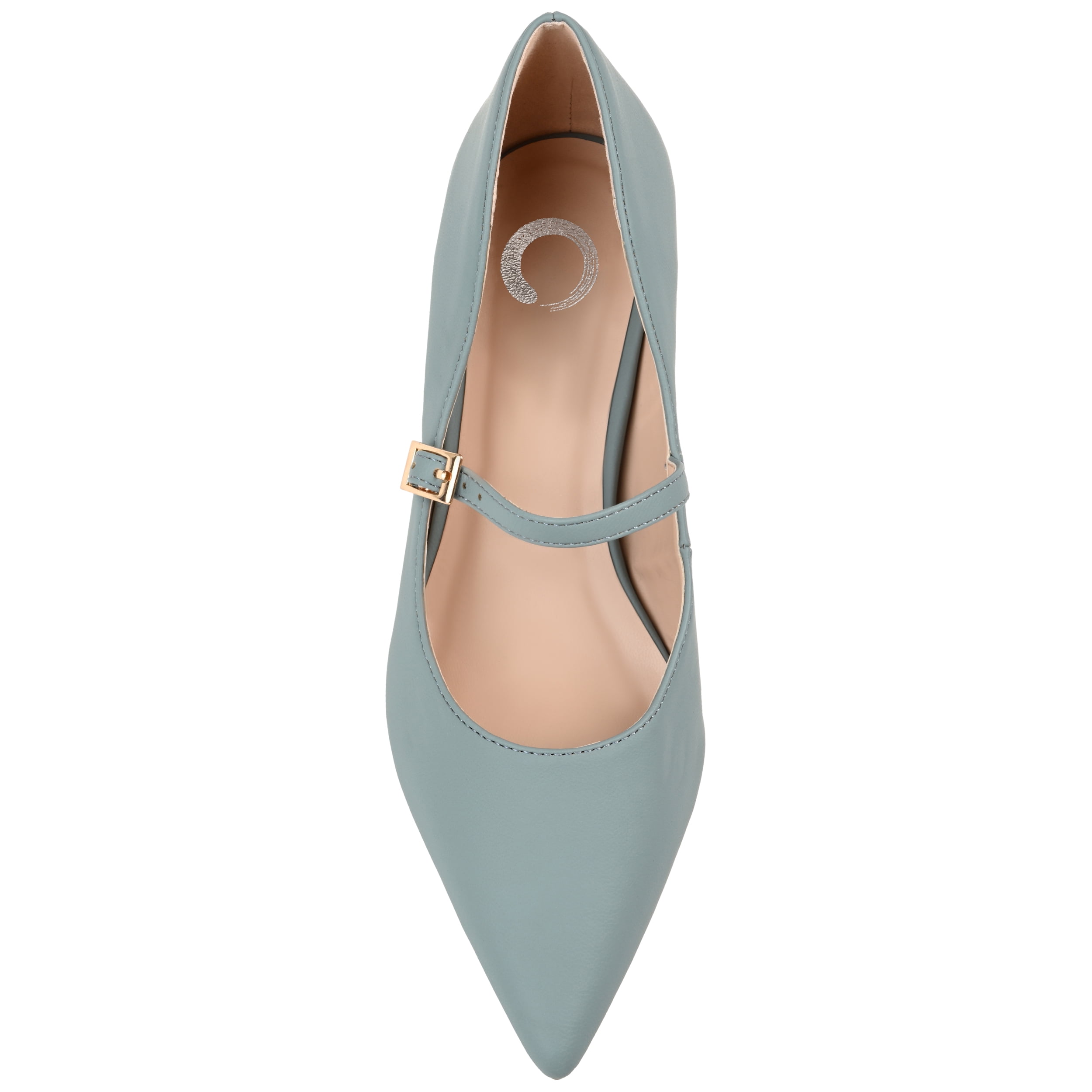 Journee Womens Manza Kitten Heel Mary Jane Pointed Toe Pumps, Widths Available