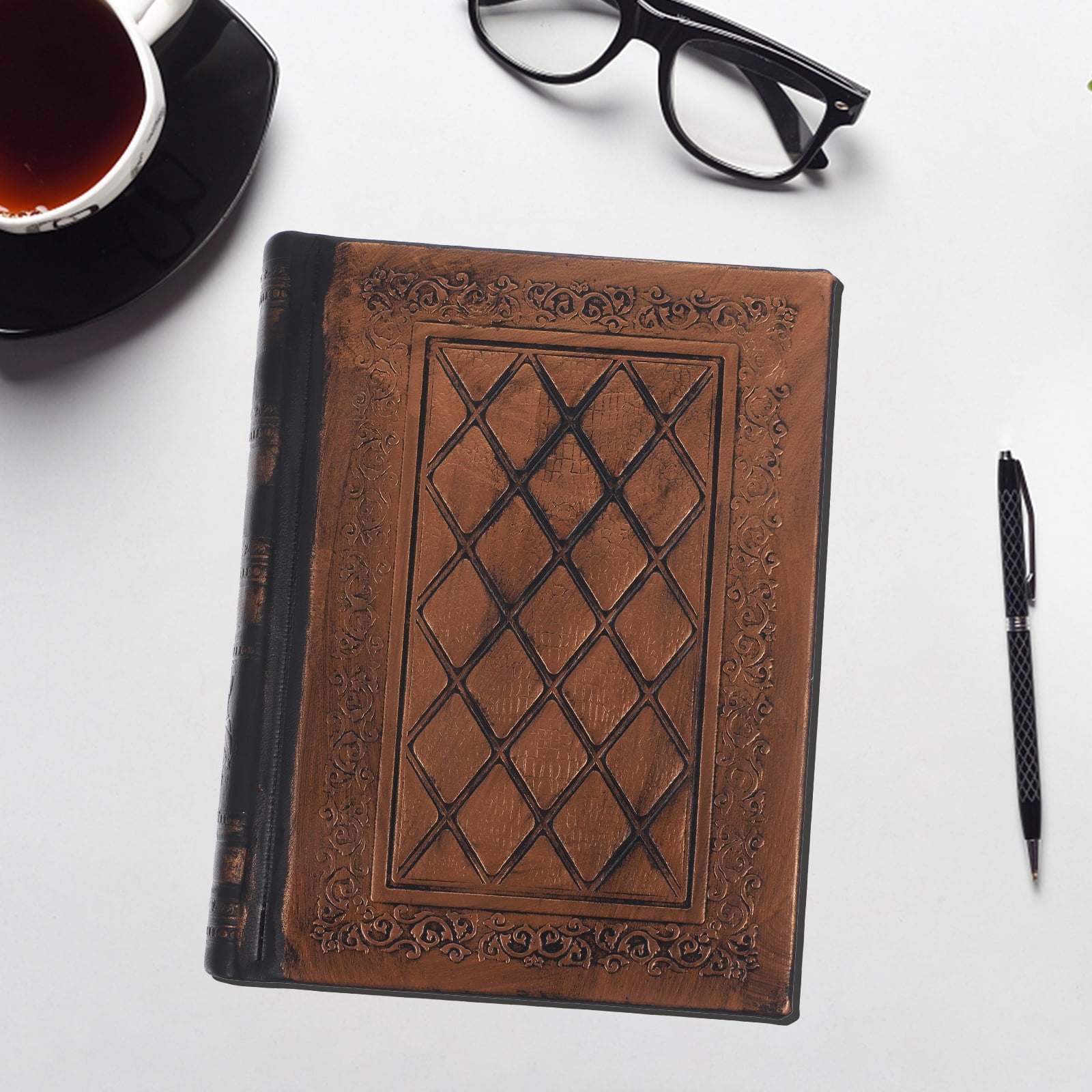 HONITANO Relief Cover Notebook Multi PU Antique Diary for Writing Or Sketch 208 Sheets