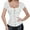 White, variant on VISALY Corset Tops for Women Overbust Bustier Corset Boby Shapers European and American Gothic Short Sleeved Shoulder Strap Jacquard Women's Shaping Garment Black L