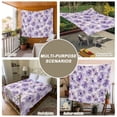 thumbnail image 6 of Purple Flower Tapestry for Bedroom Wall Hanging Tapestry, Ombre Botanical Watercolor Floral Spring Ceiling Backdrop Tapestries Poster Blanket Wall Decor for Teens Room Living Room Dorm 39" x 59", 6 of 8