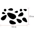 thumbnail image 2 of 12pcs/set 3D Cobblestone Removable Mirror Wall Sticker Reflect Plastic cobblestone mirror Mirror Wall Sticking Decal, 2 of 3