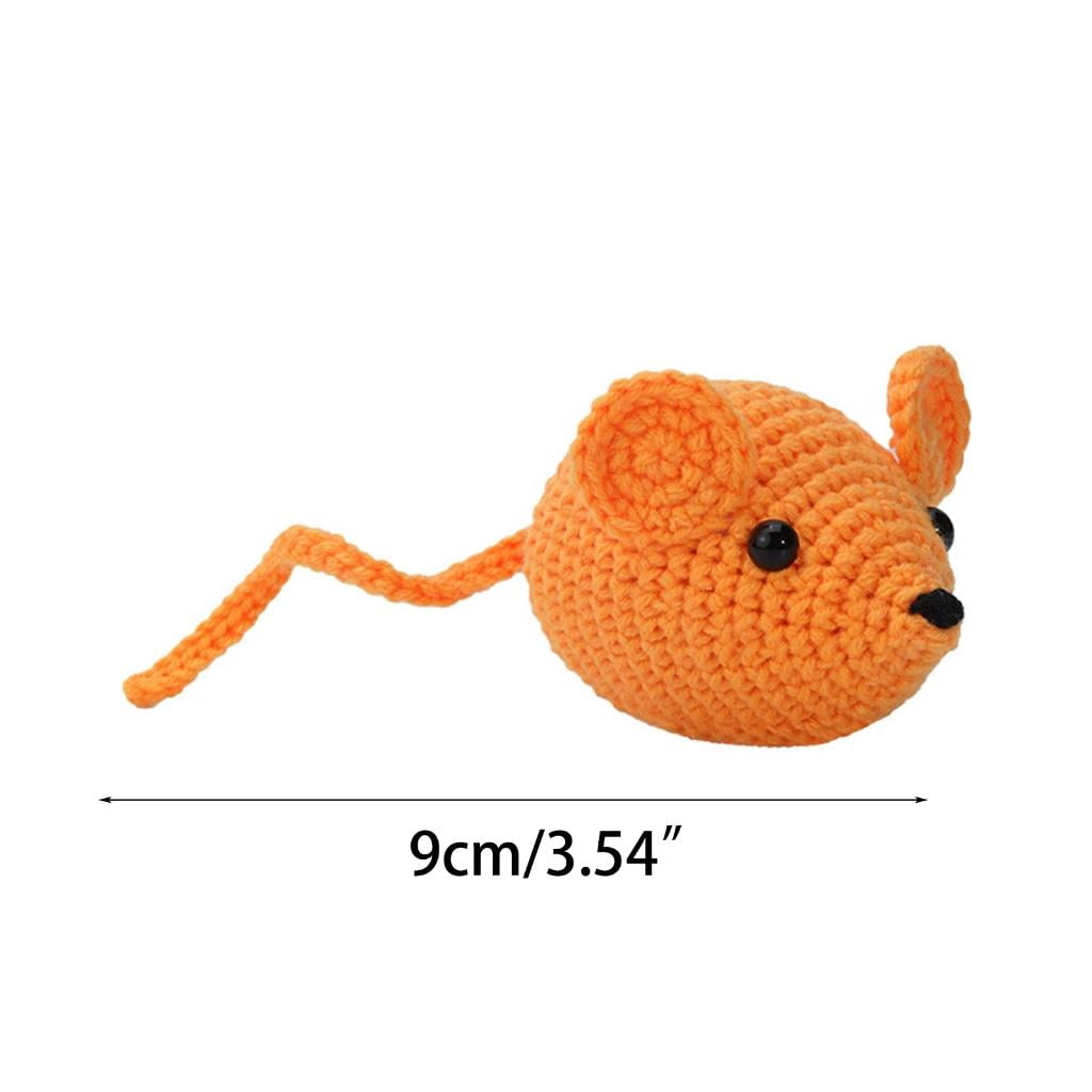 Crochet Dolls Crochet Mouse with Crochet Hook Needle Instructions for Beginner Knitting Accessories