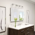 thumbnail image 3 of 17474-91 Livex Lighting Willow - 4 Light Bath Vanity In Transitional Style-9.5 Inches Tall and 35.5 Inches Wide-Brushed Nickel Finish, 3 of 10