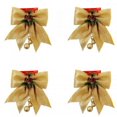thumbnail image 1 of EIMELI 4 Pcs Nœud de Noël Couronnes Rouges Nœuds Arbre de Noël Nœud Paillettes Sequins Nœuds Décoratifs pour Décoration de Maison Fête de Noël 9.8 x 11.8 Po, 1 of 9