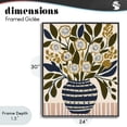 thumbnail image 4 of Stupell Industries Eclectic Wild Bloom Boho Arrangement Black Framed Giclee Art, 24 x 30, by Creative Studio, 4 of 8