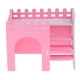 thumbnail image 2 of HAMSTER HOUSE Hábitat para Mascotas con Escalera, Jaula para Escondite de Ratón, Jerbo de Animales Rosado, 2 of 9