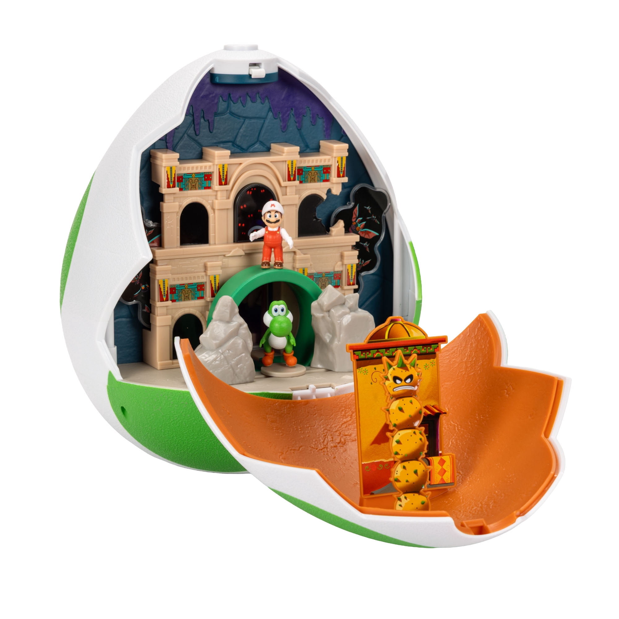 The Super Mario Galaxy Movie – Yoshi Egg Playset with 1.5 inch Yoshi and Exclusive Fire Mario Action Figures