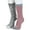 grey nordic, variant on womens super soft fully cushioned thermal boot socks-2 pr pack