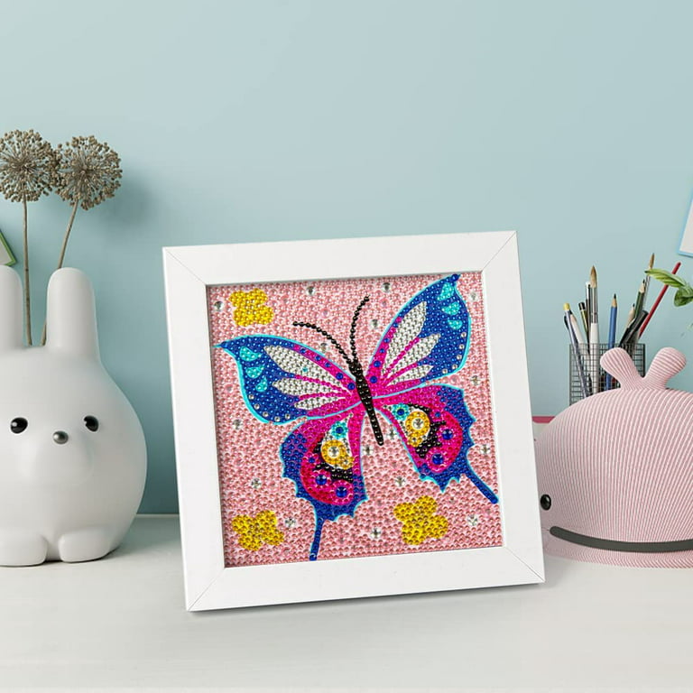 Butterfly & Flowers Painting Diamond Art Kit by Make Market®