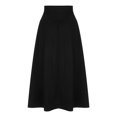 thumbnail image 6 of Maxi Skirts for Women Long Maxi Skirt Solid Print Black S, 6 of 9