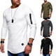 thumbnail image 2 of Mens Long Sleeve T Shirt Slim Fit Muscle Blouse Activewear Pullover Tops Tee, 2 of 8