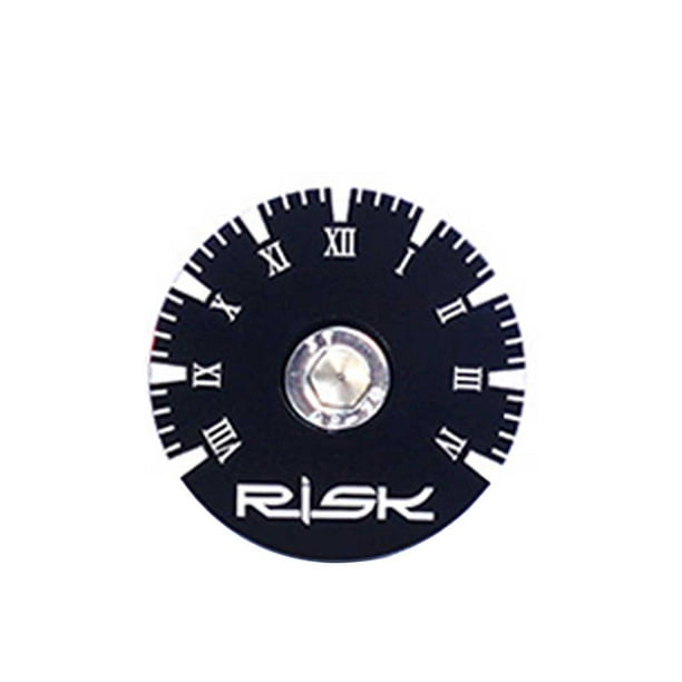 Naiovety RISK Road Bike Professional Headset Cover Impermeable Atractivo Resistente al desgaste 28.6mm Front Fork Ciclismo Auriculares Accesorios Ciclismo Negro Reloj Naiovety OD026054-10