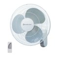 thumbnail image 1 of Comfort Zone CZ16WR Ventilador silencioso de montaje en pared de 3 velocidades de 16 pulgadas con control remoto, temporizador e inclinación ajustable, color blanco (Reacondicionado), 1 of 5