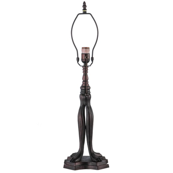 Meyda Tiffany 24254 Lionfoot - 1 Light Table Lamp Base   Mahogany Bronze Finish