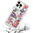 thumbnail image 3 of Compatible with iPhone 13 Pro Max Embossed Flower Case Colorful Clear Blooming Floral Shockproof Soft Flexible TPU Bumper Slim Protective Cute Fashion Cover for Girl Women, 3 of 10