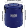 thumbnail image 4 of 15.9QT Insulated Soup Container, Portable Food Warmer, Commercial Insulated Bucket with Lid for Hot/Cold for Parties Camping, Large Capacity 6H Time Insulated Container (Blue), 4 of 7