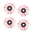 thumbnail image 1 of jinwen Roues de Patins à Roulettes Lumineuses Six Lumineuses, Accessoires pour Patins à Roulettes avec Rose, 1 of 9