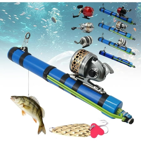 Fishing Catapult Rod with Adjustable Latex Tube Portable Bait Casting Tool for Freshwater and Saltwater Fishing Compact Outdoor Fishing Pole for Travel and Family Use
