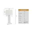 thumbnail image 2 of Pemberly Row Contemporary 32" Shutter Lamp in Bright White (Set of 2), 2 of 5