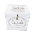 thumbnail image 1 of Caja para tarjetas de boda, tarjetero de regalo, colección de tarjetas transparentes, decoraciones para recepción de boda, Halloween, graduación de Macarena Estuche para tarjetas de boda, 1 of 8