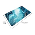 thumbnail image 3 of LSLJS Bathroom Rugs Colorful Marble Pattern 15.7 * 23.6" Rubber Backing Non-Slip Quick Dry Super Absorbent Thin Modern Style Washable Fit Under Door- Bathroom Floor, Kitchen, Tolite on Clearance, 3 of 3