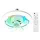 thumbnail image 1 of Control Remoto E27 Ventilador Enchufe LED Con Base Techo Moderno 3 Velocidades Perfil Colores Regulable/RGB Regulable para Sala Estar, 1 of 9