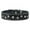 Black, variant on Genuine Leather Studded Dog Collar, 1.25" Wide. Fits 16"-19" Neck (Black)