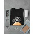 thumbnail image 3 of Moonlight Tree Branches Graphic Men Black T-Shirt, Male Medium, 3 of 4