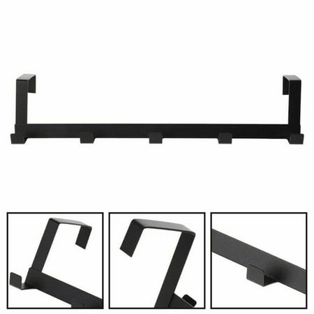 

Over The Door 5 Hooks Home Bathroom Organizer Rack Clothes Coat Hat Towel Hanger