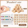 thumbnail image 3 of Kit de juego Baby Shower Blocks Aisharery, 117 unidades con bloques de madera, 3 of 6