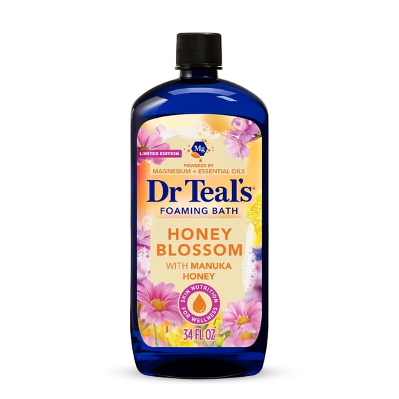 Dr Teal's Honey Blossom Foaming Bath with Honey & Essential Oils, 34 fl oz