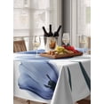 thumbnail image 6 of Blue Tulip Flower Table Cloth, Vintage Spring Plant Floral Botanical Waterproof Tablecloth for Rectangle Tables, Reusable Washable Fabric Table Cover for Restaurant Kitchen Dining Tables 60"x102", 6 of 6