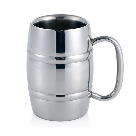 Stainless Steel Beverage Cup Drinking Cups with Handle Unbreakable Beer Mugs Accessories Stainless Steel