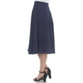 thumbnail image 2 of White Mark Women's Flared Midi Skirt, 2 of 5