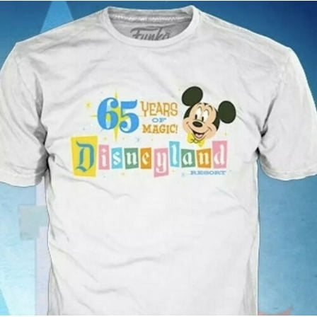Funko POP! Tees Disneyland Resort 65th Anniversary Mickey Mouse Size Large T-Shirt